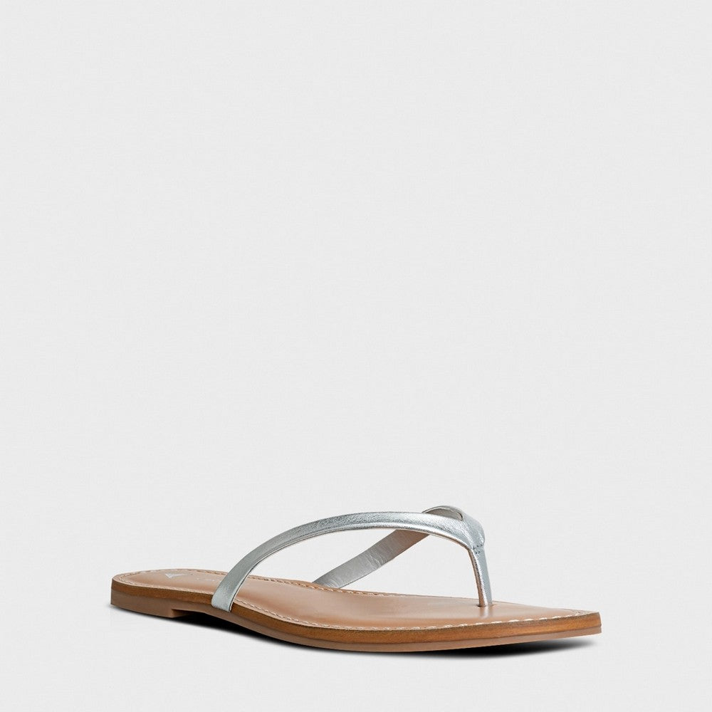 Chinelo Flat Thong Basic Couro Carrano 831002