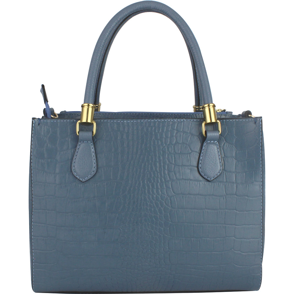 Bolsa feminina em couro croco Vitoria Heinz 1053