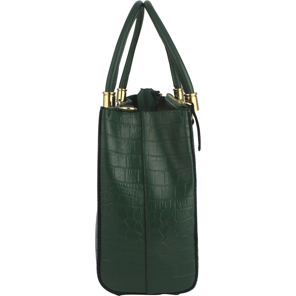Bolsa feminina em couro croco Vitoria Heinz 1053