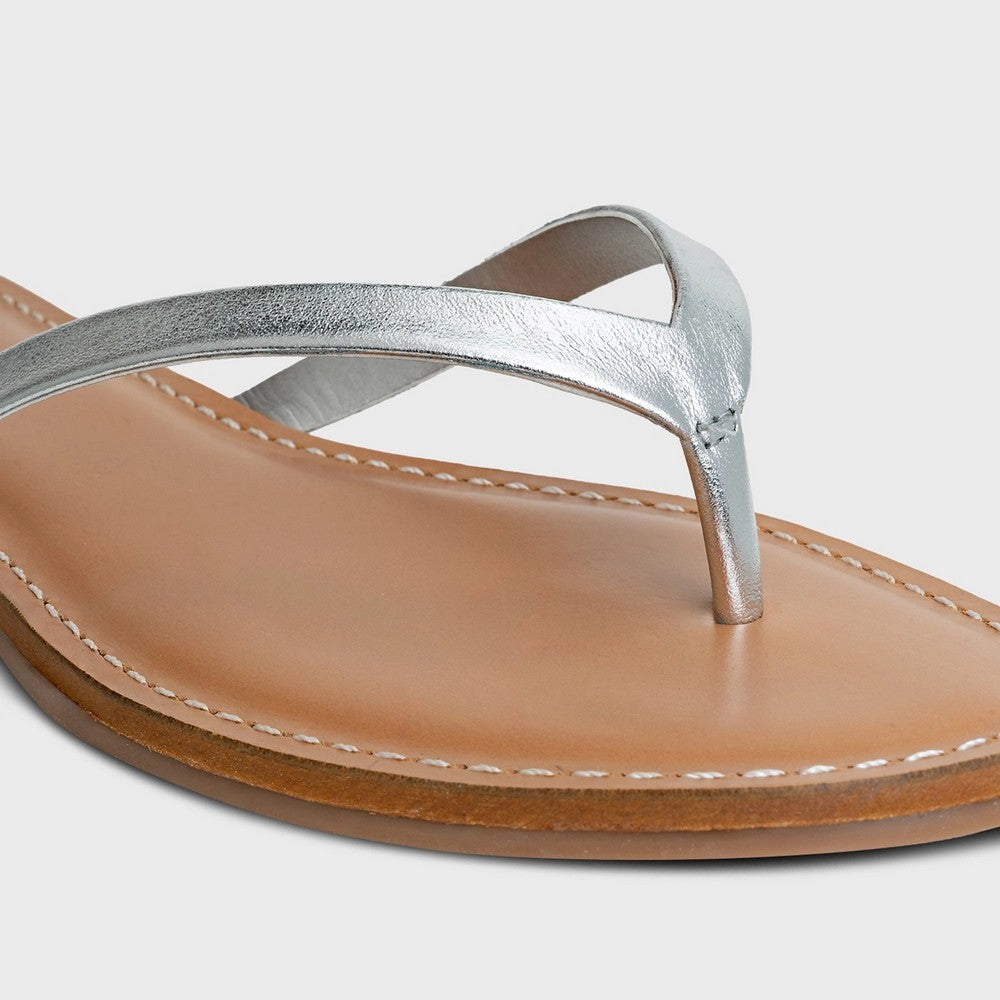 Chinelo Flat Thong Basic Couro Carrano 831002