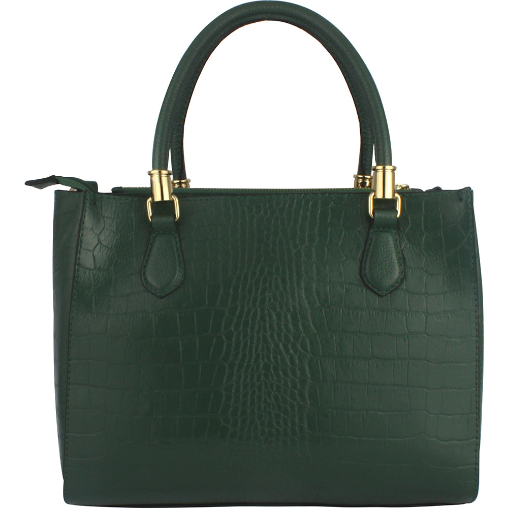 Bolsa feminina em couro croco Vitoria Heinz 1053
