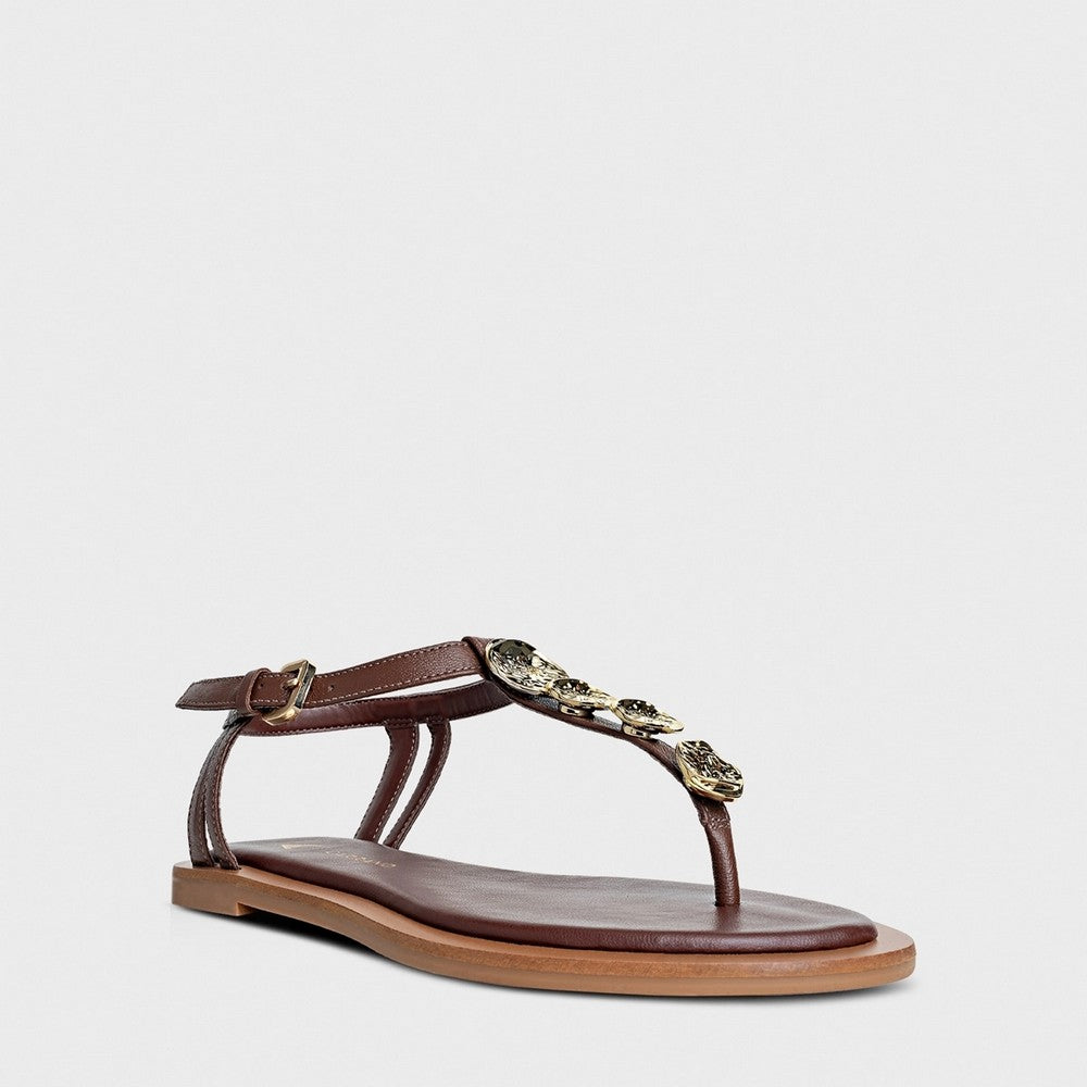 Rasteira Coin Couro Carrano 676026