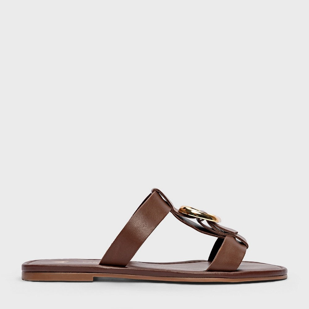 Chinelo Flat Buckle Carrano 918007