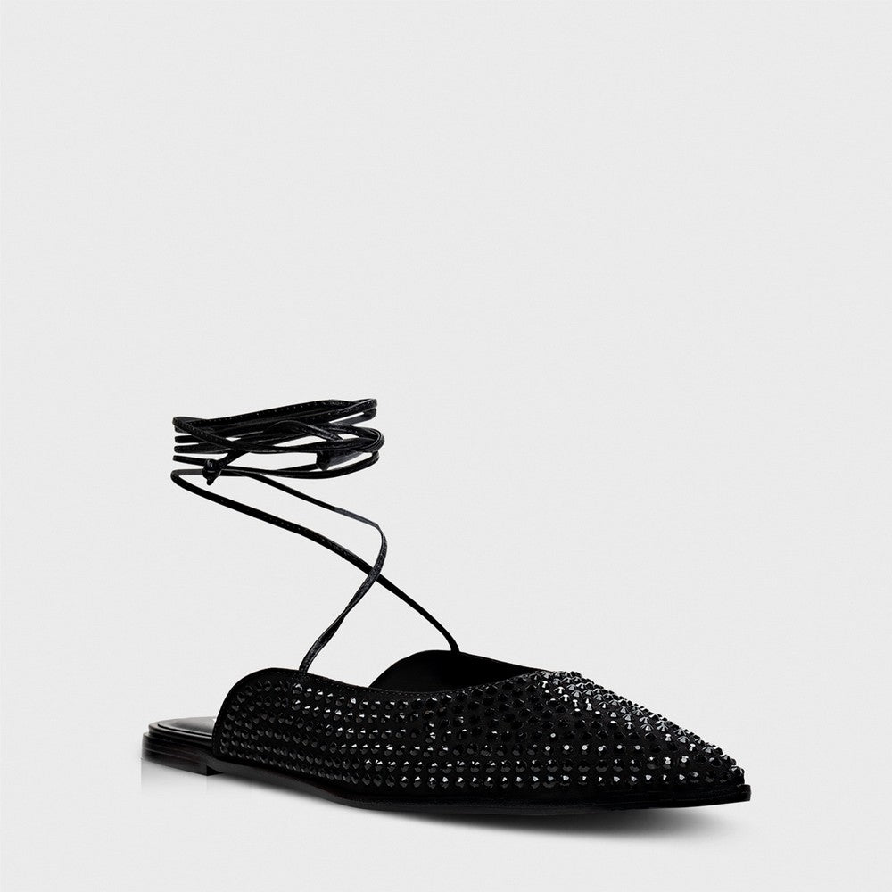 Sapatilha Slingback Cristal Black Carrano 710012