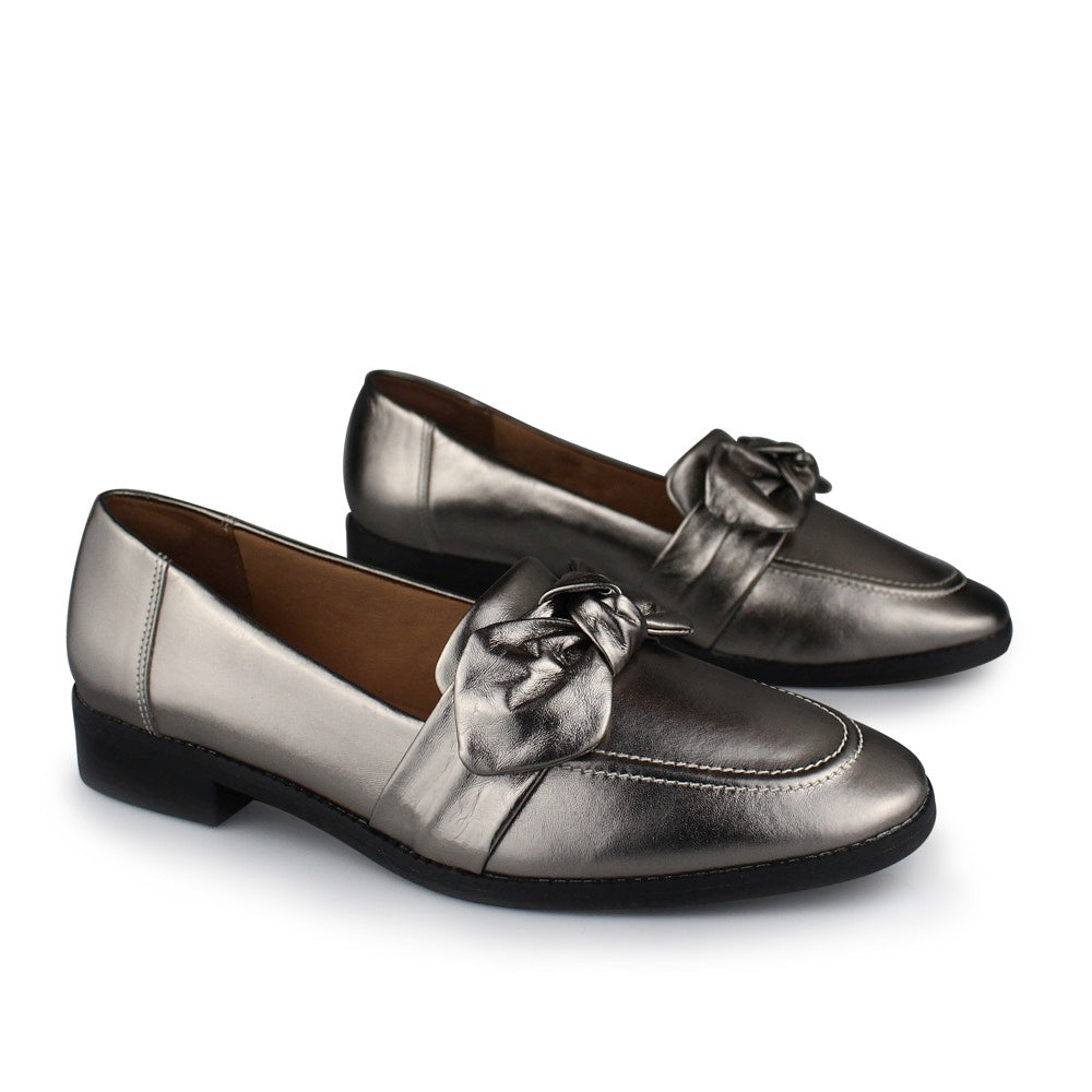 Mocassim Lumina Pewter Tabita 11403360 - Cinza