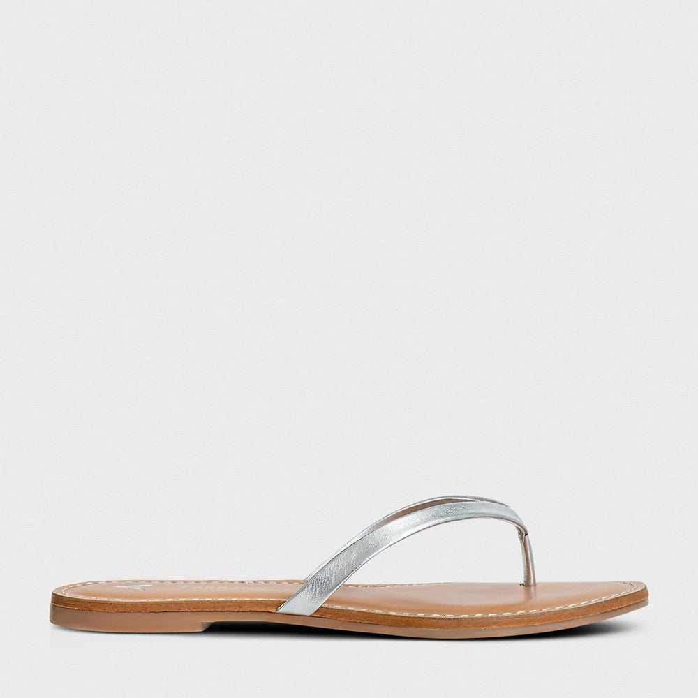 Chinelo Flat Thong Basic Couro Carrano 831002