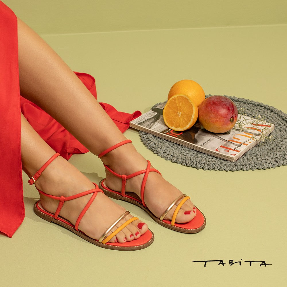 Rasteira Tabita 9692661 - Damasco